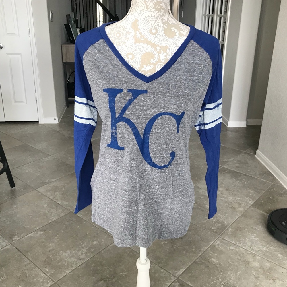 Kansas City Royals Distressed Raglan